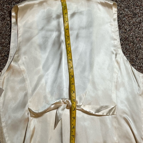 NWT Vintage Liz Claiborne 100% Silk Beaded Vest Glam Formal M - Picture 12 of 13